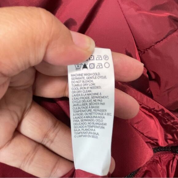 Lucky Brand Jeans Rain Resistant Long Sleeve Puffer Coat Red Size XL - Picture 8 of 9